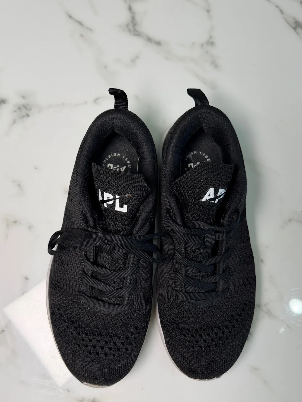 APL TechLoom Pro Black Knit Athletic Sneakers Women’s Size 7